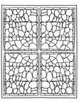 Stained Glass Adult Coloring Book Page