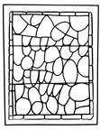 Stained Glass Adult Coloring Book Page