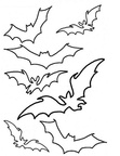 Bats Coloring Book Page