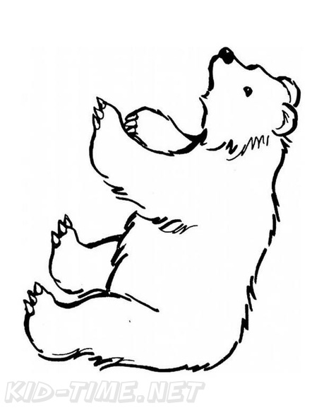 Black Bear Coloring Book Page