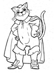 Cat Coloring Book Page