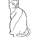 Egyptian Mau Cat Breed Coloring Book Page