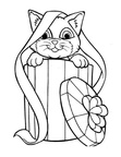 Kitten Coloring Book Page