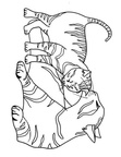 Kitten Coloring Book Page