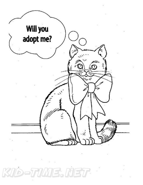 Kitten Coloring Book Page Free Coloring Book Pages Printables