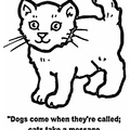 Cat Simple Toddler Easy Coloring Book Page