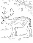 Deer Coloring Pages 046