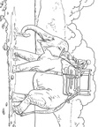 Elephant Ride Coloring Book Page