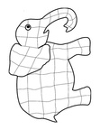 Simple Elephant Toddler Coloring Book Page