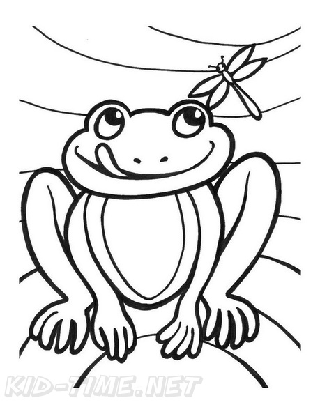Frog Coloring Book Page Free Coloring Book Pages Printables