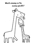 Giraffe Craft and Activities Coloring Book Pages