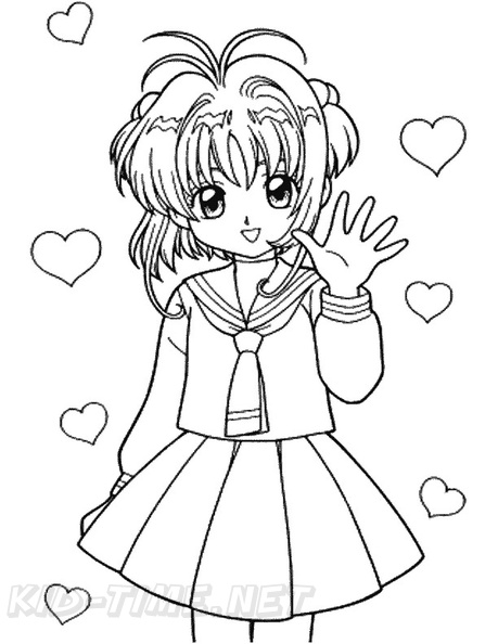 Cardcaptor Sakura Coloring Book Page