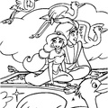 Aladdin Coloring Book Page