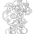 Alice and Wonderland Coloring Book Page