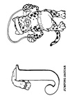 J Jaguar Animal Alphabet Coloring Book Page