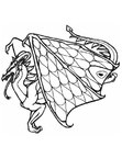 Dragon Coloring Book Page