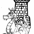 Dragon Coloring Book Page
