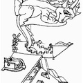 Dragon Coloring Book Page