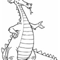 Dragon Coloring Book Page