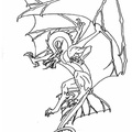 Dragon Coloring Book Page