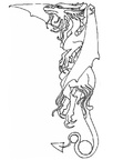 Dragon Coloring Book Page