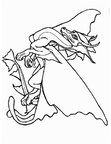 Dragon Coloring Book Page