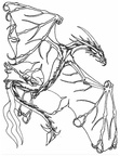 Dragon Coloring Book Page