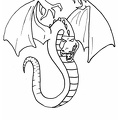Dragon Coloring Book Page