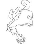 Dragon Coloring Book Page