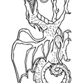 Dragon Coloring Book Page