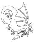 Dragon Coloring Book Page