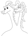 Dragon Coloring Book Page