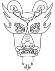 Dragon Coloring Book Page