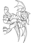 Dragon Coloring Book Page