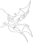 Dragon Coloring Book Page