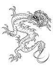 Dragon Coloring Book Page