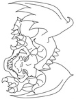 Dragon Coloring Book Page