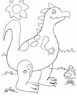 Dragon Coloring Book Page