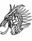 Dragon Coloring Book Page