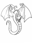 Dragon Coloring Book Page