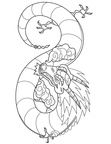 Dragon Coloring Book Page