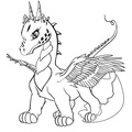 Dragon Coloring Book Page