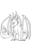 Dragon Coloring Book Page