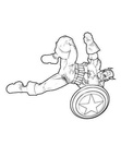 Captain America Coloring Book Page