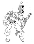 Captain America Coloring Book Page