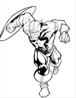 Captain America Coloring Book Page