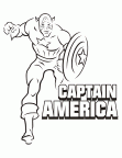 Captain America Coloring Book Page