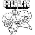 The Hulk Coloring Book Page