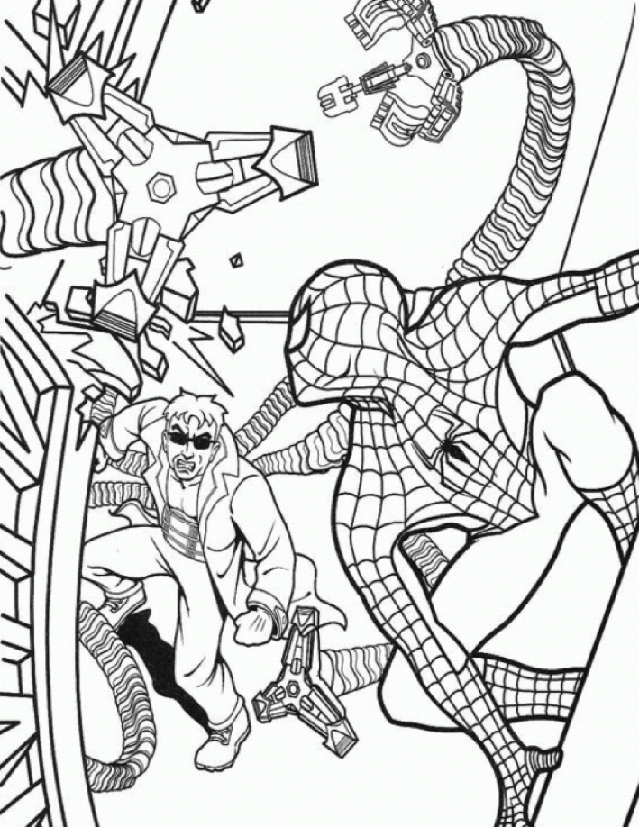 Spiderman Coloring Pages 043