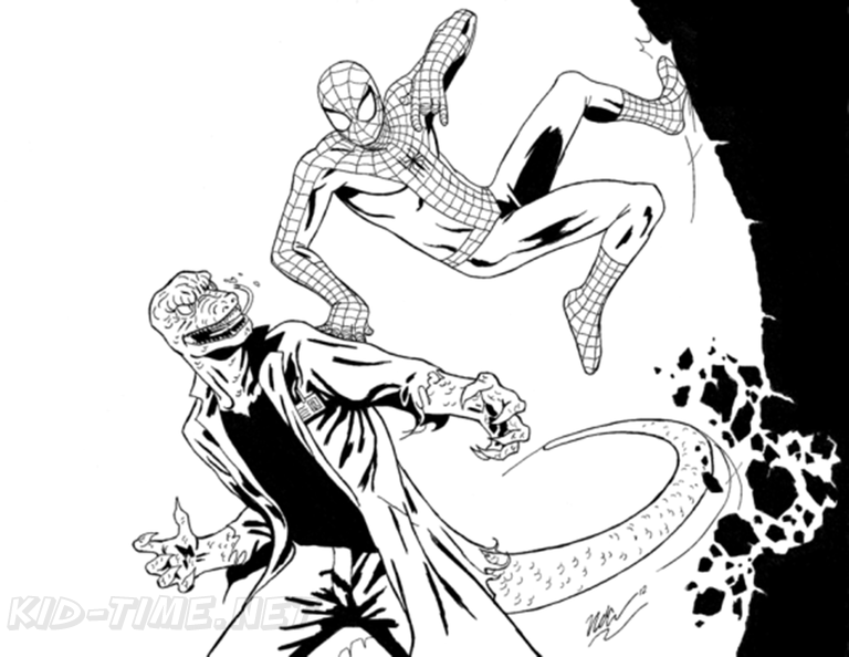 Spiderman-Coloring-Pages-Lizard-043
